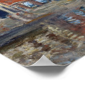 クロードモネ – アムステルダムの風車 ポスター (角)