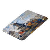 クロードモネ – アムステルダムの風車 マグネット (左側)