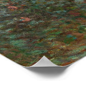 クロードモネ |アルゼンテウイルのアーティストガーデン ポスター (角)