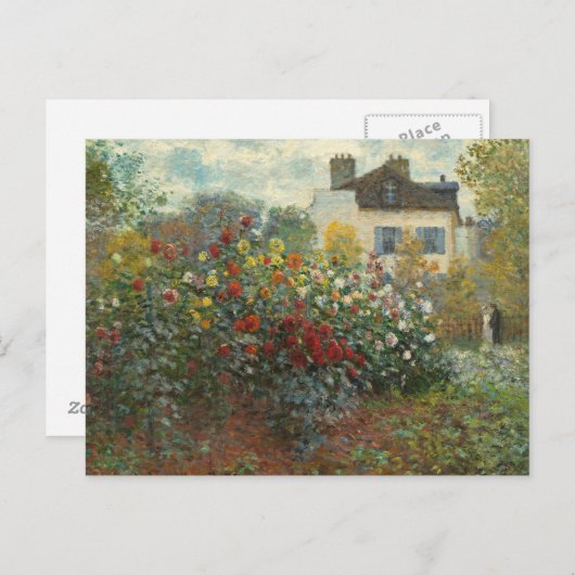 クロードモネ |アルゼンテウイルのアーティストガーデン ポストカード (正面/裏面)