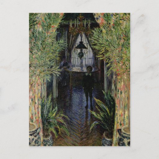 クロードモネ |アルゼンテウイルのフラットコーナー ポストカード (正面)