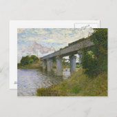 クロードモネ |アルゼンテウイルの鉄道橋 ポストカード (正面/裏面)