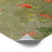 クロードモネ |アルゼンテウイル近郊の野生のケシ類 ポスター (角)