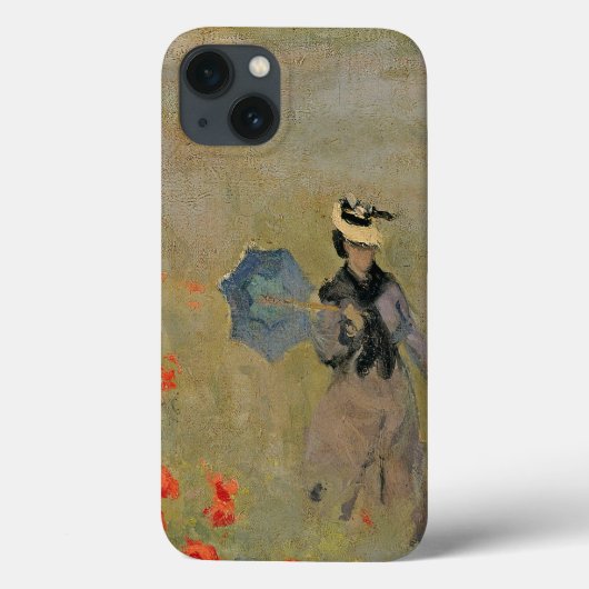 クロードモネ |アルゼンテウイル近郊の野生のケシ類 Case-Mate iPhoneケース (裏面)
