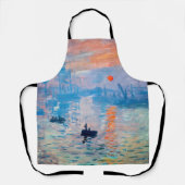 クロードモネ – インプレッション、サンライズ エプロン (正面)