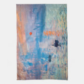 クロードモネ – インプレッション、サンライズ キッチンタオル (縦)