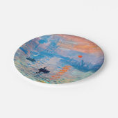 クロードモネ – インプレッション、サンライズ ペーパープレート (アングル)