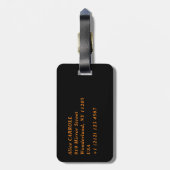 クロードモネ – インプレッション、サンライズ ラゲッジタグ (裏面縦)