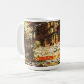 クロードモネ – ウォーターリリーとフットブ日本のリッジ コーヒーマグカップ (正面左)