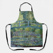 クロードモネ – ウォーターリリー池,グリーン調和 エプロン (正面)