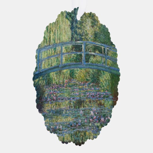 クロードモネ – ウォーターリリー池,グリーン調和 オーナメントカード (右)