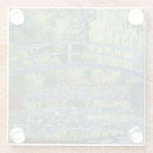 クロードモネ – ウォーターリリー池，グリーン調和 ガラスコースター (裏面)