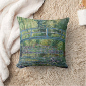 クロードモネ – ウォーターリリー池,グリーン調和 クッション (ブランケット)