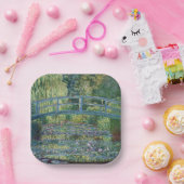 クロードモネ – ウォーターリリー池,グリーン調和 ペーパープレート (パーティー)