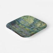 クロードモネ – ウォーターリリー池,グリーン調和 ペーパープレート (傾斜あり)