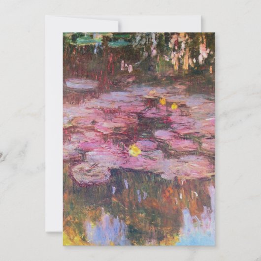 クロードモネ-ウォーターリリー1917 シーズンカード (正面)