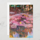 クロードモネ-ウォーターリリー1917 シーズンカード (正面/裏面)
