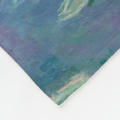 クロードモネ-ウォーターリリー フリースブランケット (角)