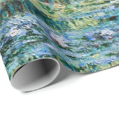 クロードモネ-ウォーターリリー&ブ日本のリッジ ラッピングペーパー (ロールコーナー)