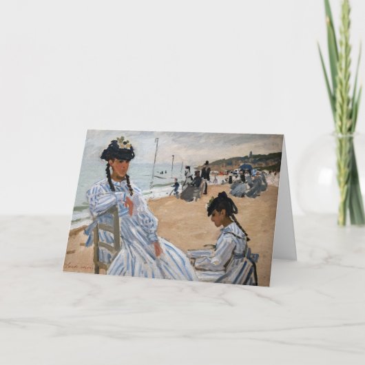 クロードモネ – オンビーチアットトルビル カード (正面)