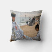 クロードモネ – オンビーチアットトルビル クッション (裏面)