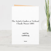 クロードモネ カード (裏面)