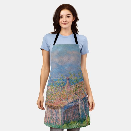 クロードモネ – ガーデナーズハウスアットアンティベス エプロン (着用した状態)