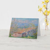 クロードモネ – ガーデナーズハウスアットアンティベス カード (黄色い花)