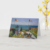 クロードモネ – ガーデンアットサイント – アドレッセ カード (黄色い花)