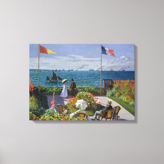 クロードモネ – ガーデンアットサイント – アドレッセ キャンバスプリント (正面)