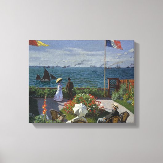 クロードモネ – ガーデンアットサイント – アドレッセ キャンバスプリント (正面)