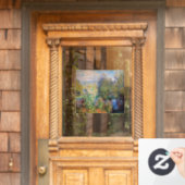 クロードモネ – ガーデンコーナーアットモンジェロン ウィンドウサイン (ホームデコレーション)