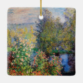 クロードモネ – ガーデンコーナーアットモンジェロン セラミックオーナメント (裏面)