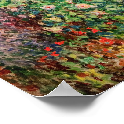 クロードモネ – ガーデンコーナーアットモンジェロン ポスター (角)