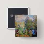 クロードモネ – ガーデンコーナーアットモンジェロン 缶バッジ (正面&裏面)