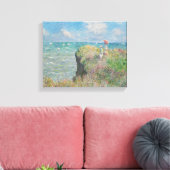 クロードモネ – クリフウォークアットポーヴィル キャンバスプリント (インサイチュ (リビング))