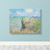 クロードモネ – クリフウォークアットポーヴィル キャンバスプリント (インサイチュ (ウッドフロア))