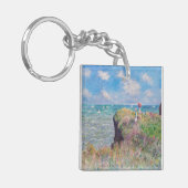 クロードモネ – クリフウォークアットポーヴィル キーホルダー (正面左)