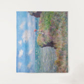 クロードモネ – クリフウォークアットポーヴィル タペストリー (正面)