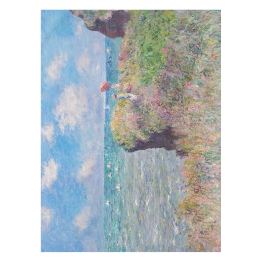 クロードモネ – クリフウォークアットポーヴィル テーブルクロス (正面)