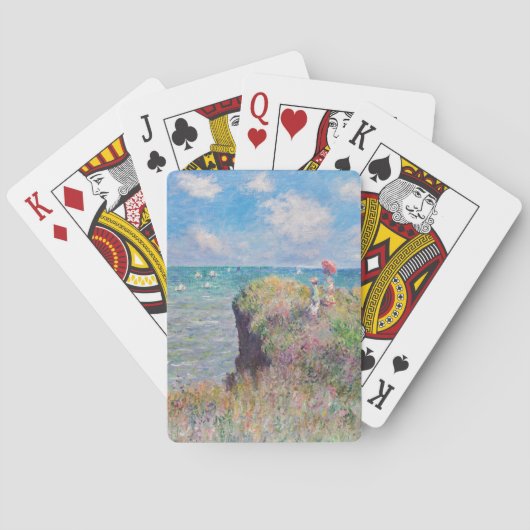 クロードモネ – クリフウォークアットポーヴィル トランプ (裏面)