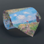 クロードモネ – クリフウォークアットポーヴィル ネクタイ<br><div class="desc">Cliff Walk at Pourville / Promenade sur la falaise, Pourville - Claude Monet, 1882</div>