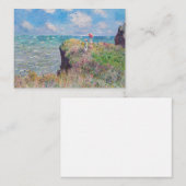クロードモネ – クリフウォークアットポーヴィル ノートカード (正面/裏面)