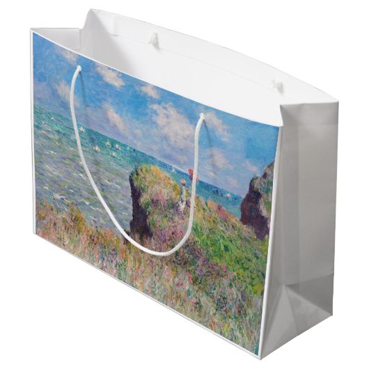 クロードモネ – クリフウォークアットポーヴィル ラージペーパーバッグ (裏面アングル)