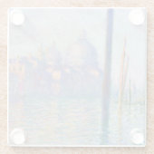 クロードモネ – グランドカナル，ヴェネツィア ガラスコースター (裏面)