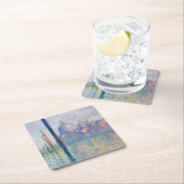 クロードモネ – グランドカナル，ヴェネツィア スクエアペーパーコースター (インサイチュ)