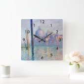 クロードモネ – グランドカナル,ヴェネツィア スクエア壁時計 (ホーム)