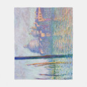 クロードモネ – グランドカナル,ヴェネツィア フリースブランケット (正面)