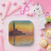 クロードモネ – サンジョルジオマッジョーレ ペーパープレート (パーティー)