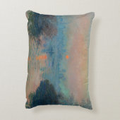 クロードモネ – サンセットオンザセーヌアットラバコート アクセントクッション (裏面(縦))